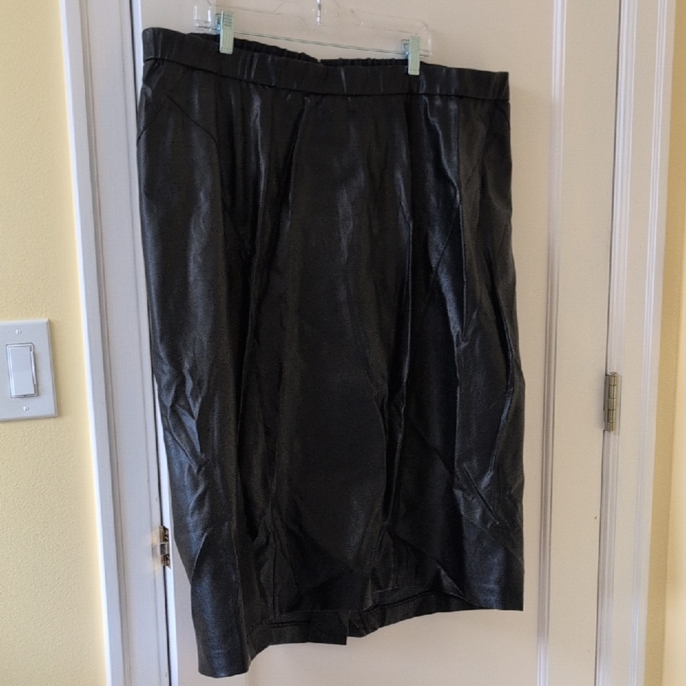 Vegan Leather Skirt